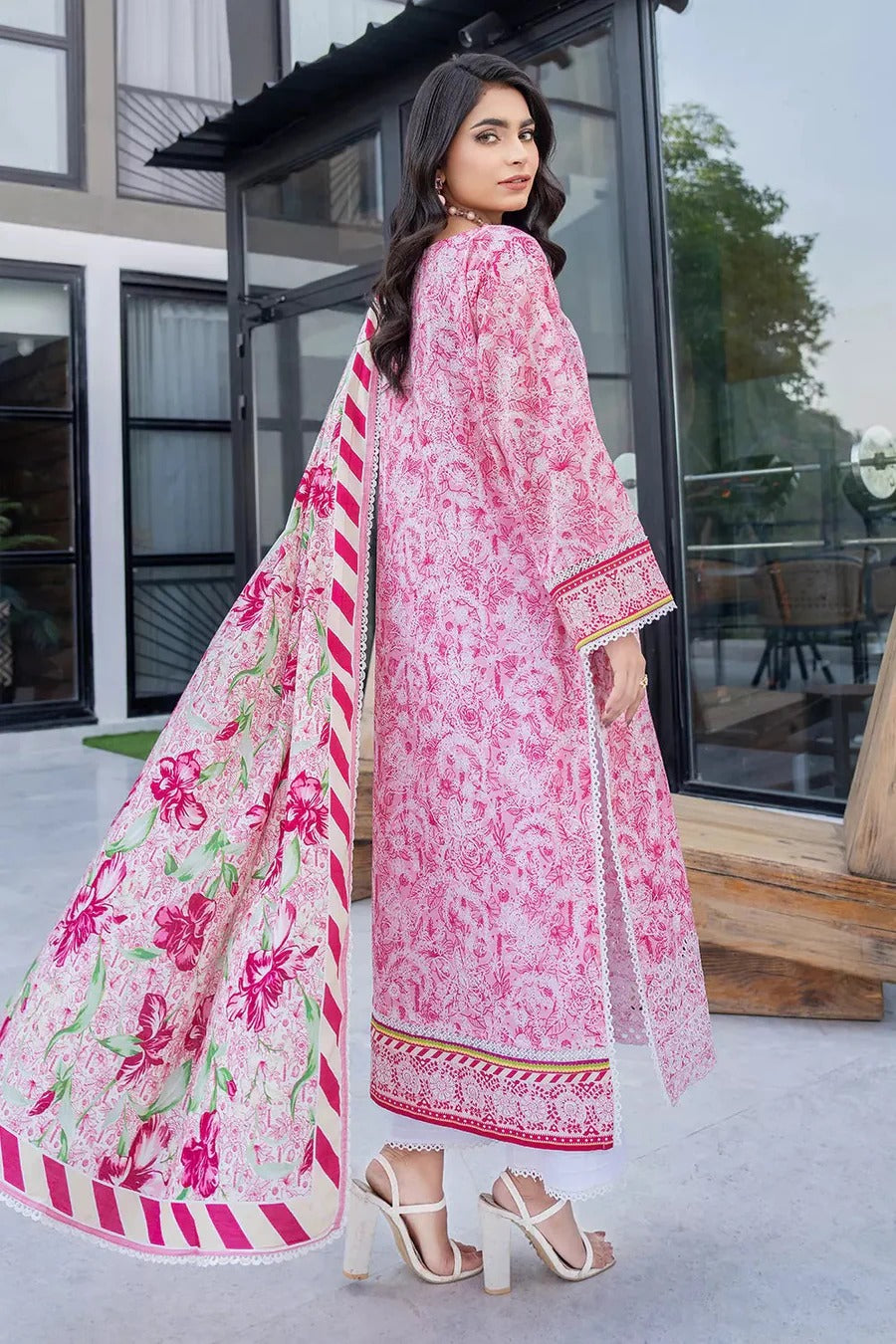 3PC Embroidered Unstitched Lawn Suit KL-2815 – Khas Store
