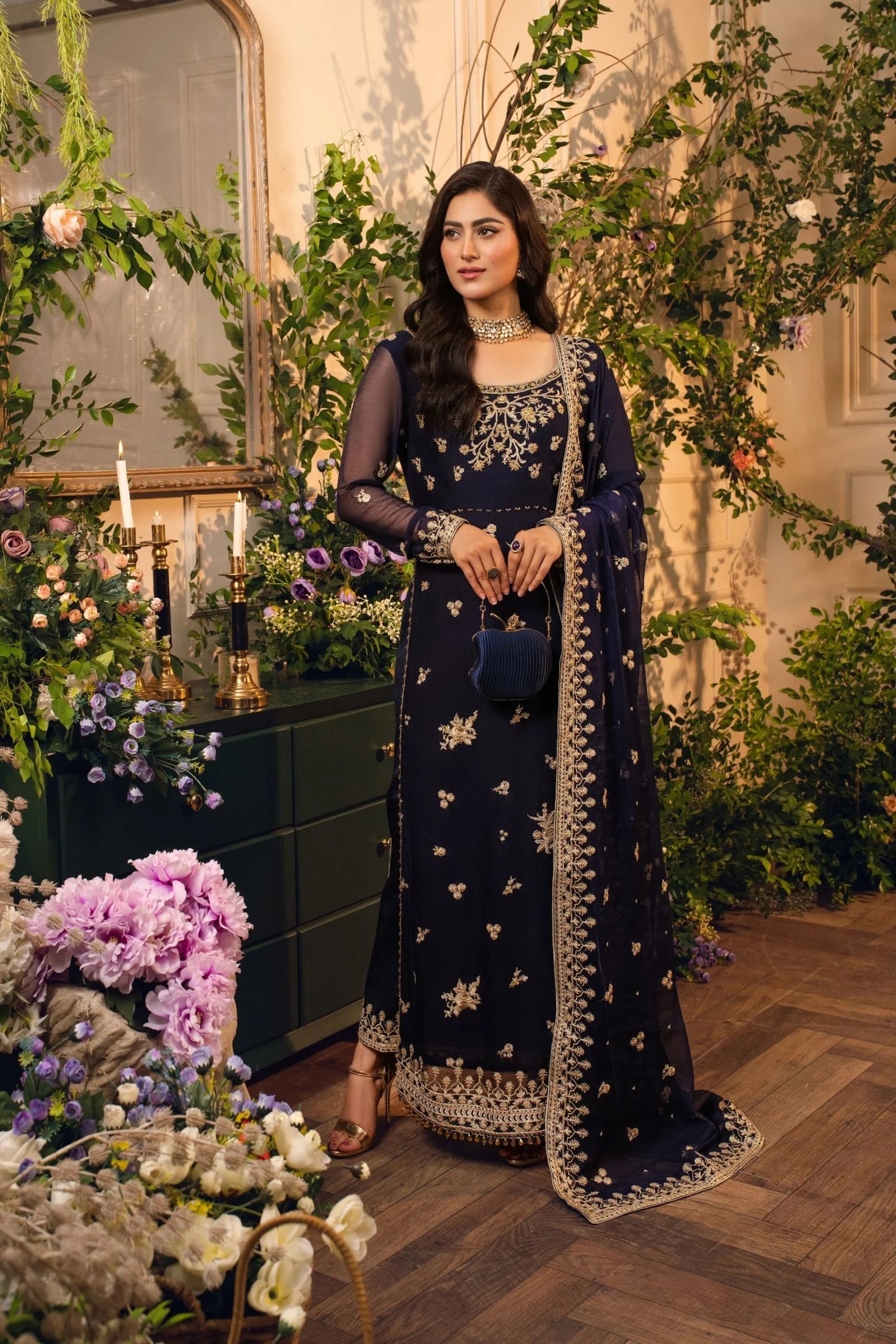 Elle Luxury 3pc Unstitched Collection – HemStitched