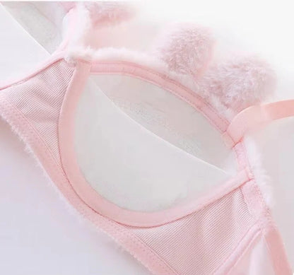 PACK 0F 2 New High Quality Sexy Cute Anime Soft Plush Design bra underwear Japanese cartoon rabbit underwear Bra & Panty Set 582