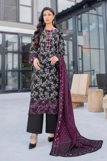 3PC Embroidered Unstitched Lawn Suit KL-2813 – Khas Store