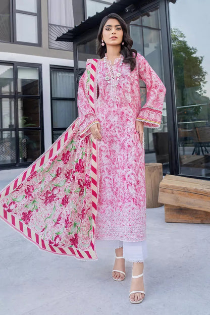3PC Embroidered Unstitched Lawn Suit KL-2815 – Khas Store