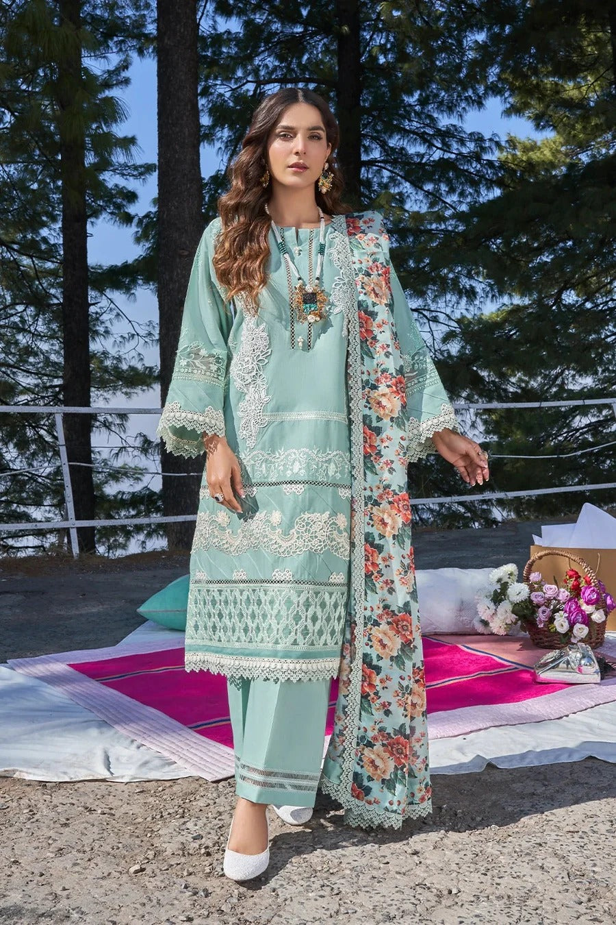 3PC Embroidered Unstitched Lawn Suit KSC-3148 – Khas Stores