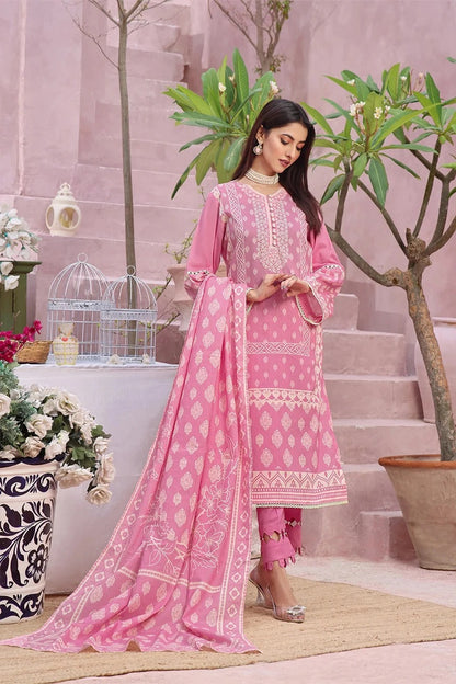 3PC Printed Unstitched Lawn Suit KLA-2789 – Khas Stores