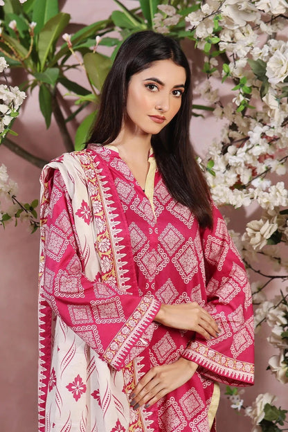 3PC Printed Unstitched Lawn Suit KLA-2790 – Khas Stores