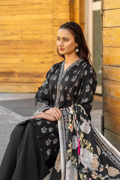 3PC Printed Unstitched Lawn Suit KLA-2798 – Khas Stores