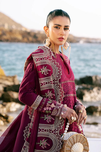 CHERRY WINE 3pc Luxury Unstitched Collection – Ajr Couture