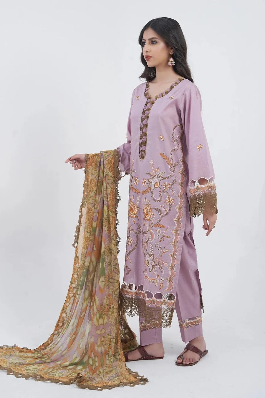 3PC Embroidered Unstitched Lawn Suit KCE-3167 – Khas Stores