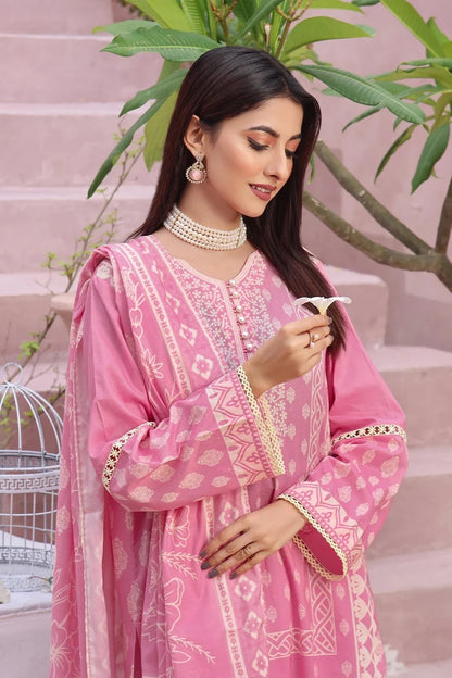 3PC Printed Unstitched Lawn Suit KLA-2789 – Khas Stores