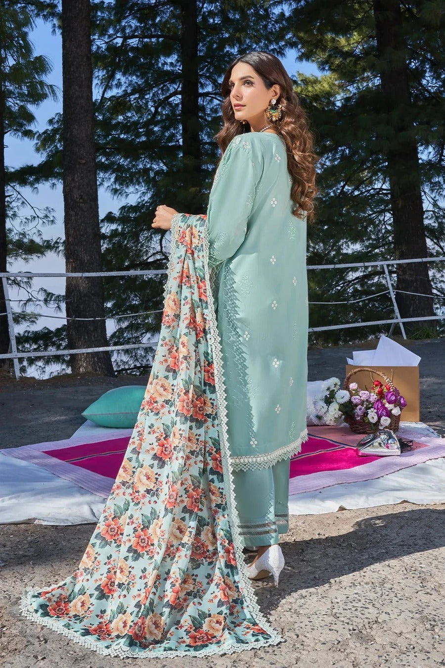 3PC Embroidered Unstitched Lawn Suit KSC-3148 – Khas Stores