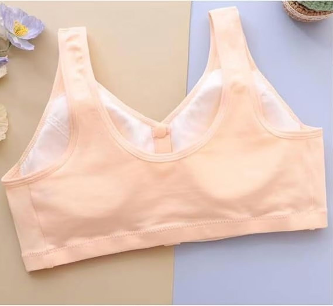 Pack of 2 bra set Comfortable Front Button Wireless Shaping Bra, Push up Adjustable Wireless Bras