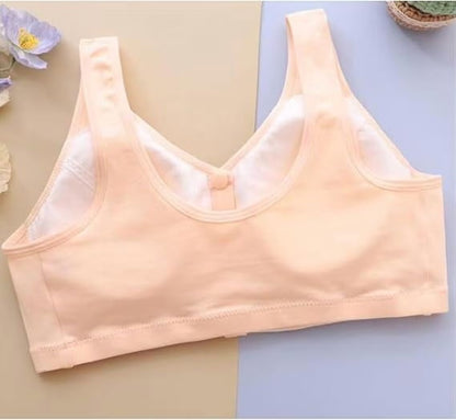 Pack of 2 bra set Comfortable Front Button Wireless Shaping Bra, Push up Adjustable Wireless Bras