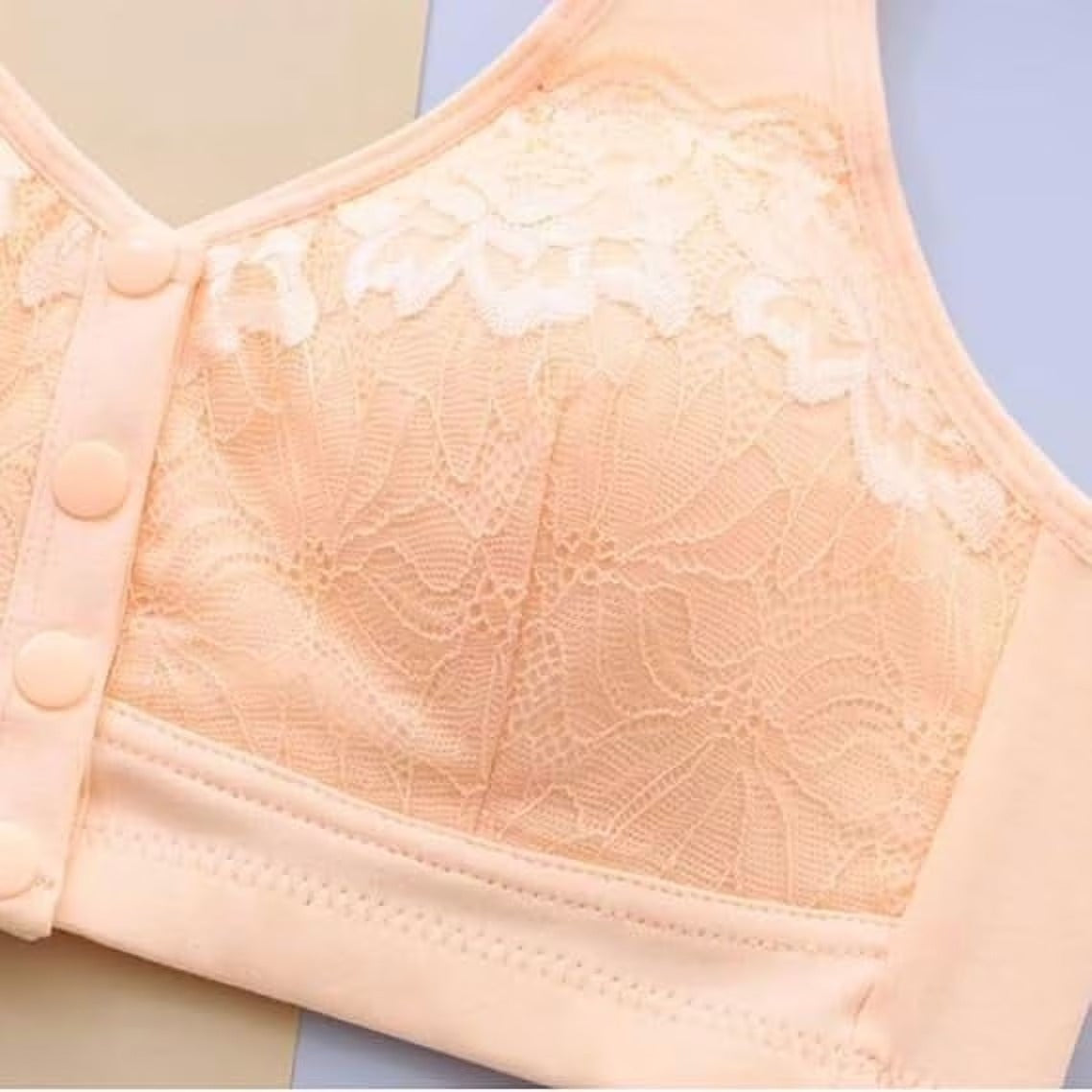 Pack of 2 bra set Comfortable Front Button Wireless Shaping Bra, Push up Adjustable Wireless Bras