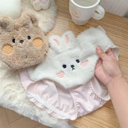 PACK 0F 2 New High Quality Sexy Cute Anime Soft Plush Design bra underwear Japanese cartoon rabbit underwear Bra & Panty Set 582