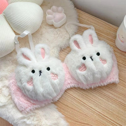 PACK 0F 2 New High Quality Sexy Cute Anime Soft Plush Design bra underwear Japanese cartoon rabbit underwear Bra & Panty Set 582