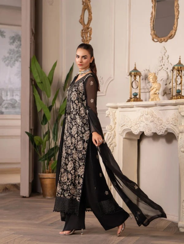 Leia Luxury 3pc Unstitched Collection – HemStitched