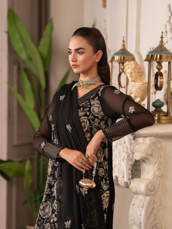 Leia Luxury 3pc Unstitched Collection – HemStitched
