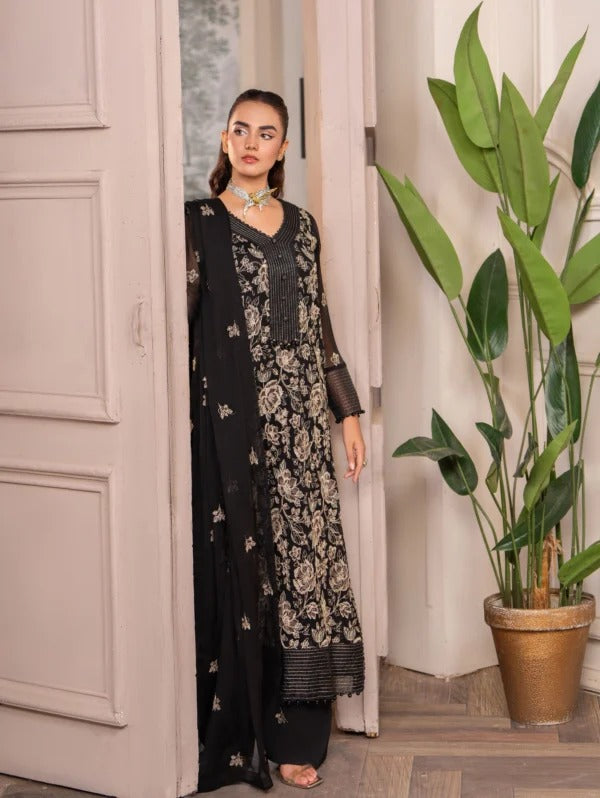 Leia Luxury 3pc Unstitched Collection – HemStitched