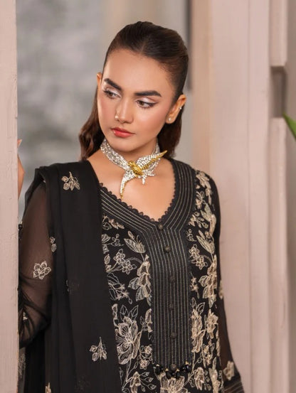 Leia Luxury 3pc Unstitched Collection – HemStitched