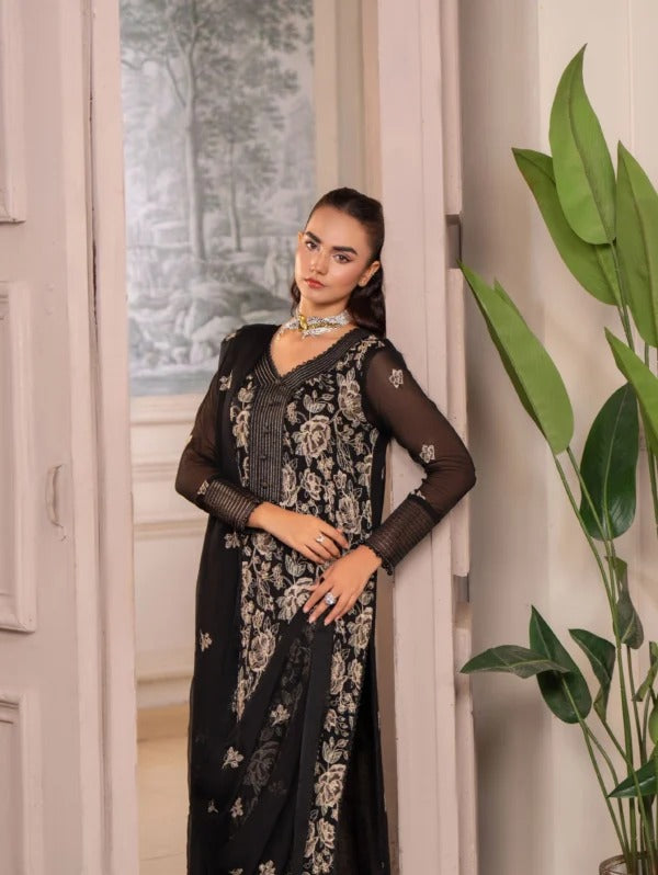 Leia Luxury 3pc Unstitched Collection – HemStitched